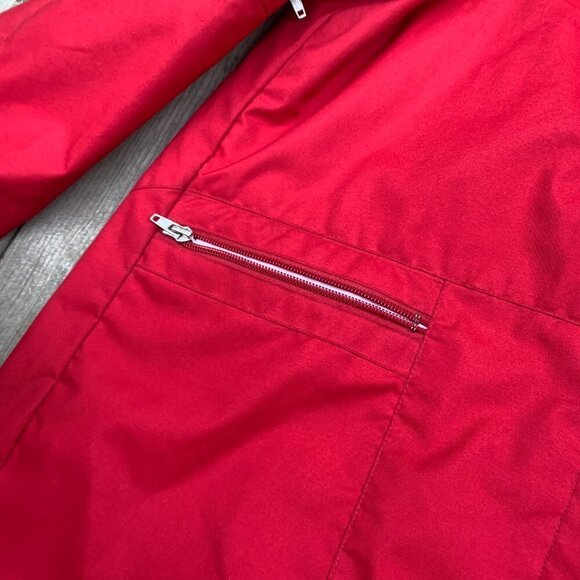 Vintage Nike Zip Up Hooded Jacket Medium Red - Picture 10 of 16